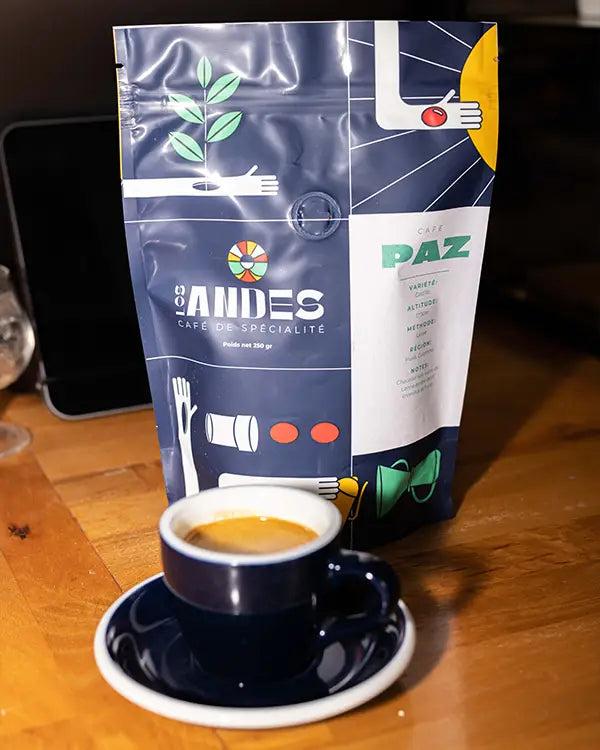 Café de Spécialité Paz Grains ou Moulu los andes coffee