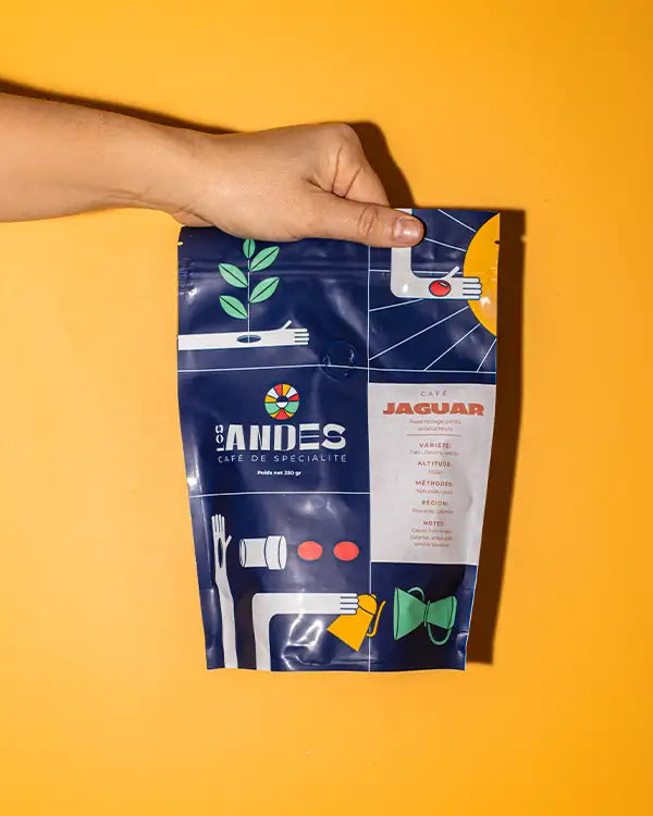 Café de Spécialité Jaguar - Colombie - Grains ou Moulu los andes coffee 1