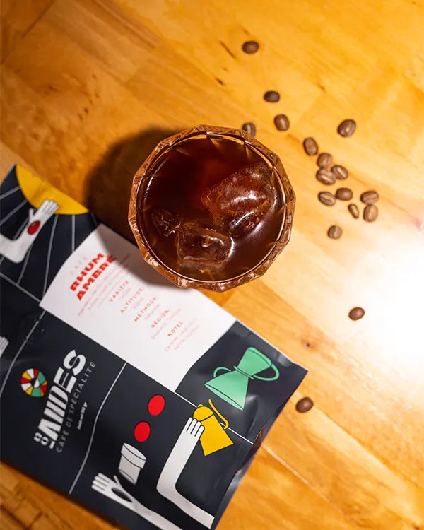 Café de Spécialité Rhum Ambré- Colombie - Grains ou Moulu los andes coffee 2